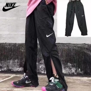 Nike100% Quần Hàng Hóa Nam Nữ Cổ Điển In Hình Móc Nhỏ Phong Cách Hàn Quốc Quần Nhanh Khô Thời Trang Quần Thẳng