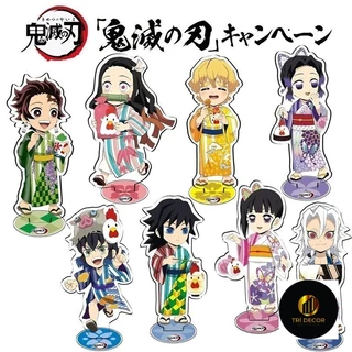 Mô hình Standee Blade of Ghost Kimetsu no yaiba Demon slayer Tanjiro Zenitsu 4 Phụ kiện trang trí để bàn góc học tập