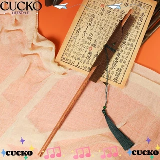 Quạt tròn cổ điển CUCKO, Quạt tròn Hanfu cổ điển thủ công bằng tre, có mặt dây chuyền Đạo cụ khiêu vũ có thể gập lại