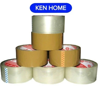 [HỎA TỐC] Băng keo trong dán thùng  / đục 5cm - 200ya / 100ya KEN HOME