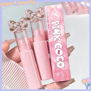 Son bóng PINK COCO Bow Ripple Mirror Lip Glaze căng mọng môi hiệu ứng tráng gương HB