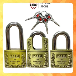 Ổ khóa ZORO 6 phân bông lúa chìa đạn cao cấp⚡FREE SHIP⚡ khóa bấm không cần chìa,Ổ Khóa chống trộm công nghệ Mỹ