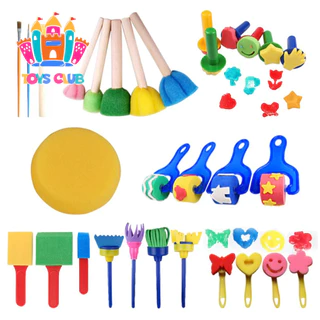 30PCS/SET KIDS TODDLER SPONGE STAMP BRUSH DRAWING TOYS KINDERGARTEN EDUCATIONAL DIY ART CRAFT GRAFFITI CREATIVITY CHILDREN GIFTS