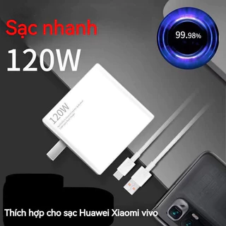 Bộ sạc nhanh 120W Sạc Nhanh Cho Xiaomi Huawei Samsung Ipad Realme Oppd Oneplus Máy Tính Bảng