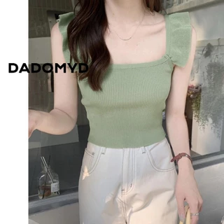 DADOMYD Flounce Sling, Áo Vest nữ gia vị mùa hè, gợi cảm ngọt ngào giản dị Tank Top Street