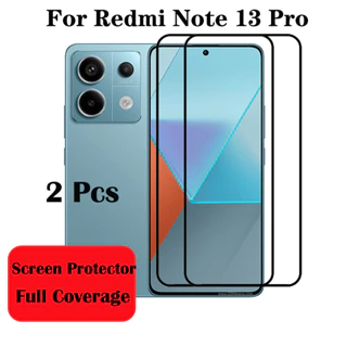 2 Chiếc 9D Redmi Note 13 Pro 5G Kính Cường Lực Cho Xiaomi Redmi Note 13 Pro Poco X6 M6 Pro 4G 5G Full Cover Bảo Vệ Màn Hình Kính Phim Phim Bảo Vệ