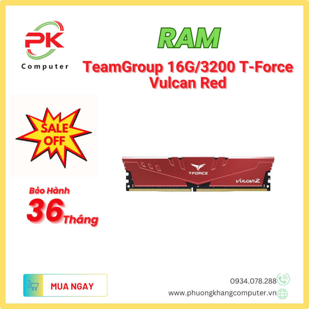 Ram TeamGroup 16G/3200/ T-Force Vulcan