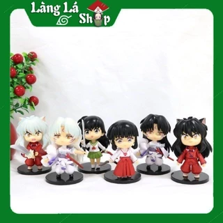 (Có lẻ) Set Combo 6 Mô hình Anime/Manga InuYasha (Khuyển Dạ Xoa) Phong cách chi bi Siêu xinh