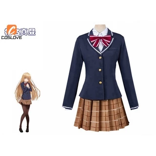 Anime Thiên Thần Tiếp Theo Cửa Xẻ Tà Tôi Thối Mahiru Shiina Cosplay Trọn Bộ Trang Phục Trường Đồng Phục Phù Hợp Với Cô Gái Đầm Dự Tiệc Trang Phục Hàng Ngày