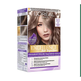 Kem Nhuộm L'Oreal Dưỡng Tóc Sâu 9.11 Nâu Ánh Tro 172ml