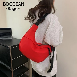 BOOCEAN Túi đeo vai, Túi ngực hình bánh bao Nylon, Túi đeo chéo sức chứa lớn nhẹ