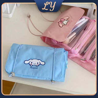 Túi đựng mỹ phẩm Sanrio Phiên bản Hàn Quốc dễ thương Túi lưu trữ gấp bốn trong một di động có giá trị cao