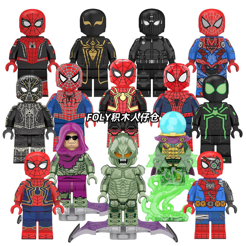 Tương thích với Lego Iron Spider-Man Heroes Returnless Dr. Khối xây dựng lắp ráp nhân vật phản diện lớn Octopus Venom