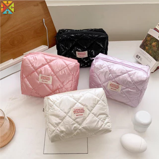 Túi Đựng Mỹ Phẩm Cotton Dung Tích Lớn Túi Trang Điểm Nữ Di Động Túi Bảo Quản Nữ