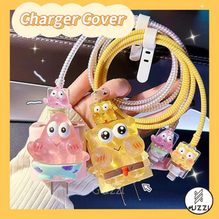 Hoạt Hình Dây Cáp Sạc USB 20W Hình SpongeBob Đáng Yêu