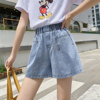 Quần Short Denim Cao Cấp Nữ Mùa Hè Phong Cách Mới 2023 Phiên Bản Hàn Quốc Rời Ôm Hơn Nhìn Học Sinh Quần Ống Rộng Phù Hợp Với Quần Nóng