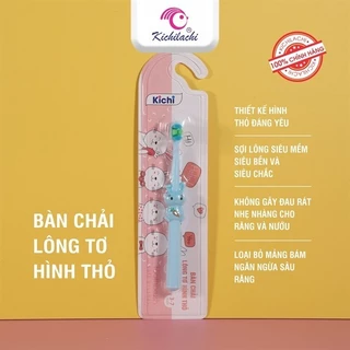 Bàn chải đánh răng Kichi hình 4 con thỏ cho bé Mina Kho Sỉ Mẹ Và Bé