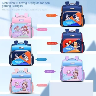 Mới Ngang Học Sinh Tiểu Học Schoolbag Bé Trai Và Bé Gái Lớp 1-3 Dễ Thương Kỳ Lân Ba Lô Dung Tích Lớn Tích Hợp Trẻ Em Ba Lô