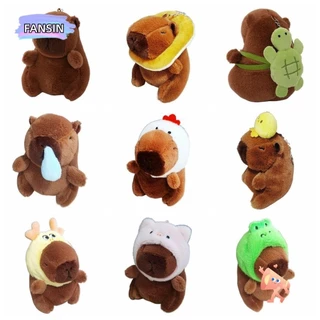 Fansin Sang Trọng Capybara Móc Khóa, Nhiều Màu Đồ Chơi Dễ Thương Mô Phỏng Capybara Mặt Dây Chuyền, Hoạt Hình Kawaii Capybara Guinea Pig Phụ Kiện Lông Tơ Búp Bê Động Vật Quà Tặng Sinh Nhật