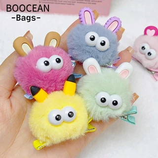 Boocean 1 Kẹp Tóc, Kẹp Mỏ Vịt Sang Trọng Kẹp, Mắt Lớn Dễ Thương Hoạt Hình Gãy Tóc Nổ Kẹp Bé Gái