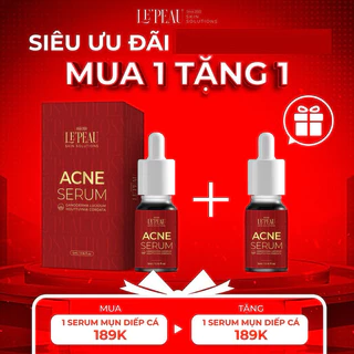 (Mua 1 Tặng 1) Serum Mụn Diếp Cá LePeau, Hỗ Trợ Cải Thiện Mụn