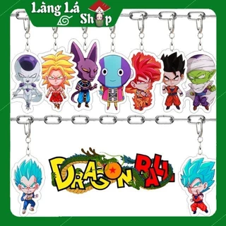 Móc khoá Mica anime Dragon Ball - Songoku (7 Viên Ngọc Rồng) Nhựa Cứng Acrylic In 2 mặt sắc nét ( ảnh thật )