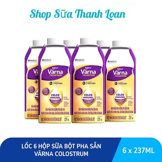 (HSD T5-2025) LỐC 6 Hộp Sữa Bột Pha Sẵn Varna Colostrum 237ml - Tăng Đề Kháng Nhanh.