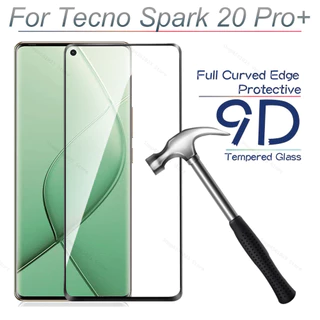 Kính cường lực cong 9D 1-4 chiếc cho Tecno Spark 20 Pro + Bảo vệ màn hình Tecno Spark 20 Pro Plus Spark20 ProPlus Vỏ kính 4G