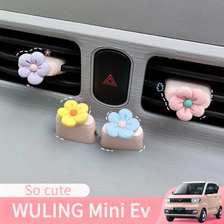 WULING Mini Ev Nhãn dán trang trí nút điều chỉnh ổ cắm điều hòa ô tô, trang trí nội thất bảng điều khiển hoạt hình để sửa đổi bố cục