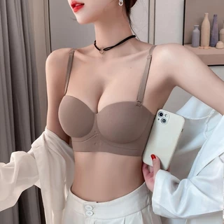 Áo Ngực Áo Lót Bra Nữ VISECRET BRA Chất Su Đúc Không Gọng Nâng Ngực Tạo Khe Không Đường May Bảng Lưng To -- 230204