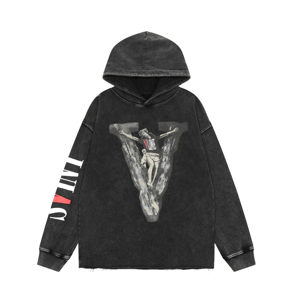 VLONE Great CanyonVSupport Portrait Printing Back Letter Street Tide Hooded Hoodie Men and Women