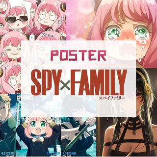 Poster Anime Spy X Family , Tranh Dán Tường Manga Wall Decor Treo Tường SXP