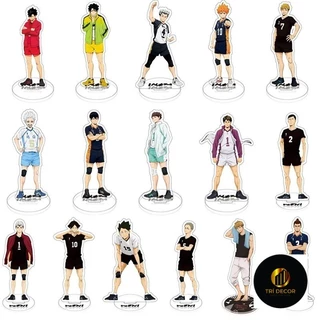 Mô hình Standee Haikyuu Hinata Shoyo Tobio Kenma Kuroo Akaashi Kotaro Kei Yaku 1 Phụ kiện trang trí để bàn góc học tập