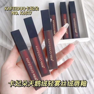 Kafeido Phong Cách Mới Lip Glaze Velvet Matte Lipstick Chống Dính Cup Matte Giá Trị Cao Thu Đông Làm Trắng Son Môi