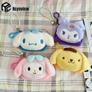 Sanrio Sang Trọng Túi Kawaii Kuromi My Melody Cinnamoroll Hoạt Hình Tiền Xu Mini Bank Stoarge Túi Nhỏ Cầm Tay Túi