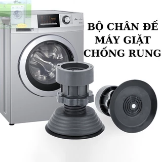 Bộ 4 chân chống rung cho máy giặt, tủ lạnh - tăng giảm dễ dàng , đế cao su chống rung, chống trượt tối ưu