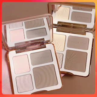 Phấn tạo khối bắt sáng highlight Sweet Mint 4 ô chất phấn mịn, tự nhiên dễ tán lâu trôi SM101