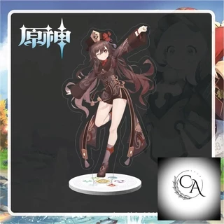 Mô hình Standee Anime Figure Genshin Impact Yae Miko Paimon uou Hutao Phụ kiện trang trí để bàn góc học tập