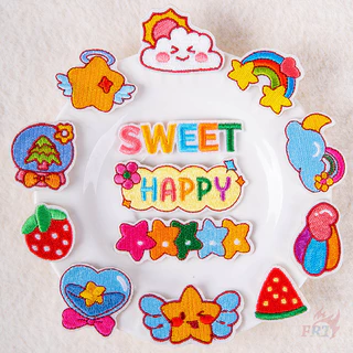 ✿ Sunny Day - Rainbow / Shooting Star / Christmas Crystal Ball / Happy Star Miếng dán tự dính ✿ 1 DIY May Trên Sắt Trên Thêu Quần Áo Túi Phụ Kiện Huy Hiệu Miếng Dán