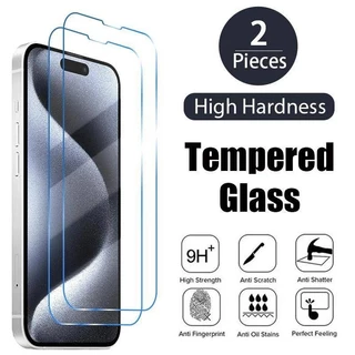 Iphone15 15Pro 15ProMax 15Plus 15P 15 + 2 Chiếc 100D HD Kính Cường Lực Cho iPhone 15 Pro Max Plus Chống Trầy Xước Chống Gián Điệp Riêng Tư Bảo Vệ Màn Hình Điện Thoại Matte Frosted Glass Film
