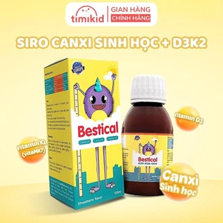 Siro Tăng Chiều Cao Bestical Cho Bé, Chứa Canxi Sinh Học, D3 K2, Giúp Bé Cao Lớn