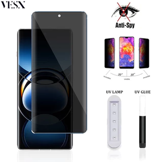 UV Kính cường lực full màn chống nhìn trộm chống vân tay cho OPPO Find X7 Ultra X6 X5 X3 X2 Pro 4G 5G 2024