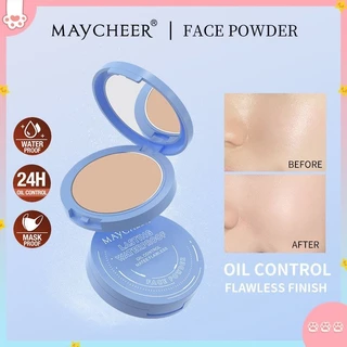 ✅COD Maycheer Face Setting Powder Phấn Phủ Che Phủ Toàn Diện Phấn Nén Lâu Trôi Kem Che Khuyết điểm Chống Nước Lâu Trôi Mỹ   Trang điểm Trang điểm Có Gương