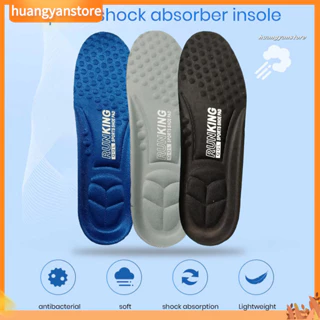 [Huangyanstore] 1 Cặp Đế Thể Thao Đệm Độ Đàn Hồi Cao Giữ Khô Thoáng Khí Giải Nén Giảm Áp Lực Hấp Thụ Mồ Hôi Massage Đế Giày Miếng Lót Giày Phụ Kiện