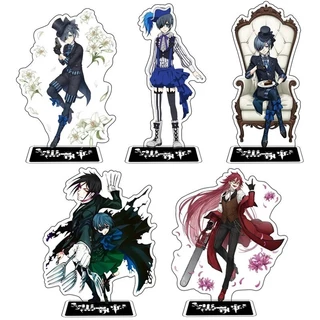 Móc khóa Hắc quản Gia Black Butler Sebastian Michaelis Ciel Phantomhive Phụ kiện trang trí túi xách Balo