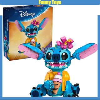 Lilo và Stitch series 43249 Stitch khối xây dựng lắp ráp đồ trang trí đồ chơi giáo dục trẻ em người lớn cậu bé quà tặng