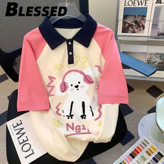 Blessed áo phông áo thun nữ croptop baby tee Phong cách Minimalist phổ biến Fashion WCS24309V5 14Z240401