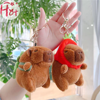 Jr Dễ Thương Capybara Sang Trọng Móc Khóa Ba Lô Mặt Dây Chuyền Đồ Chơi Móc Khóa Ô Tô Phụ Kiện Trang Trí Kawaii Búp Bê Nhồi Bông Trẻ Em Quà Tặng Sinh Nhật VN