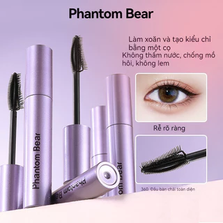 Phantom Bear Soaring Curling Trang điểm Mascara Tạo kiểu lâu trôi Nhanh khô Không dễ nhòe Mascara dài chống thấm nước