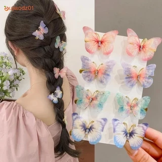 2 Chiếc Kawaii Gradient Nhiều Màu Sắc Bướm Kẹp Tóc Cho Nữ Cô Gái INS Phong Cách Xu Hướng Thời Trang Bên Mỏ Vịt Kẹp Tóc Ngọt Ngào Dễ Thương Nổ Barrettes Phụ Kiện Tóc